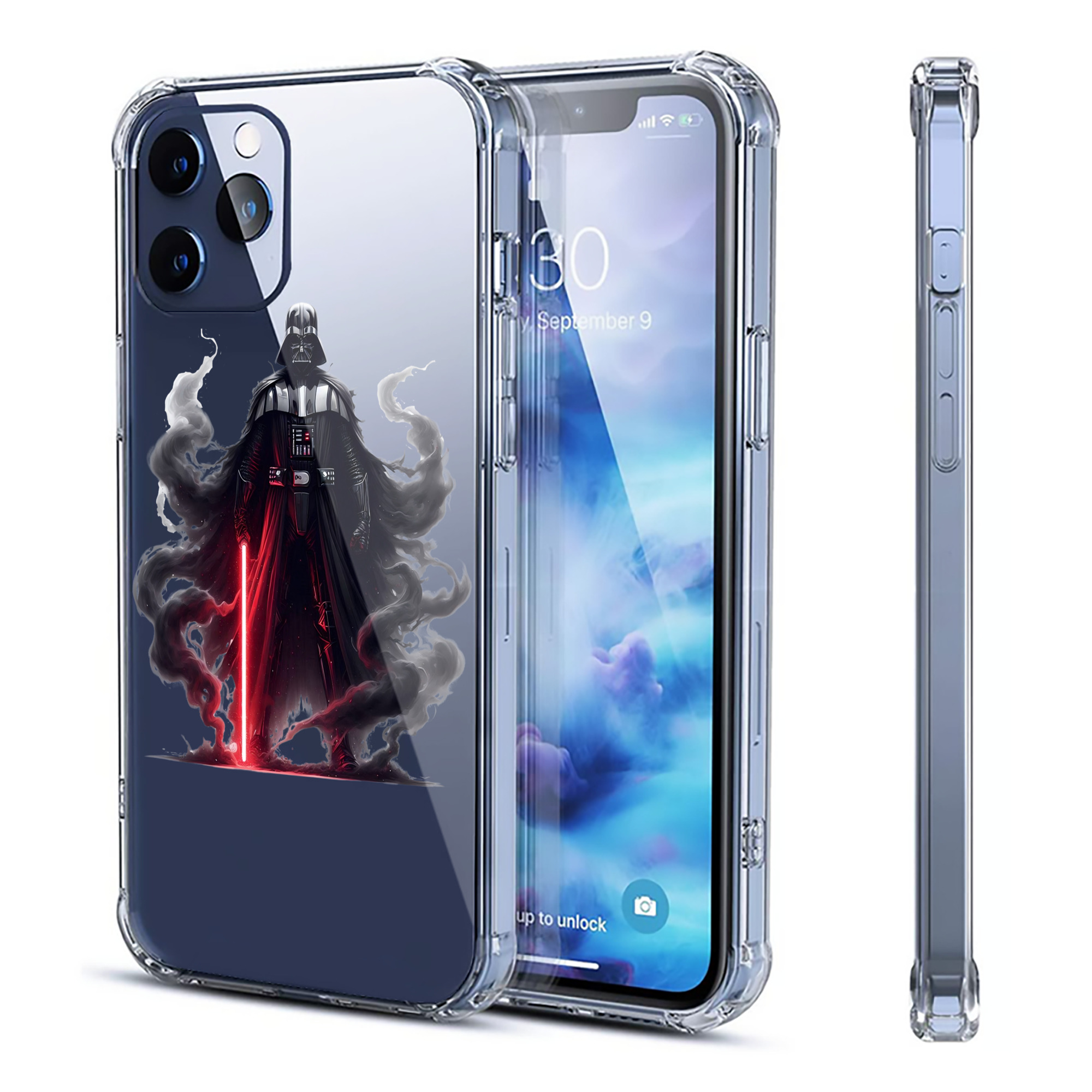 （画像用） スター・ウォーズ Star Wars 【iPhone 12シリーズ対応】透明スマホケース（クリアソフトケース）